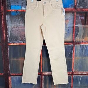 Blank NYC The Madison Crop Jeans Size 27 High Rise Cropped Denim Cream / Ivory